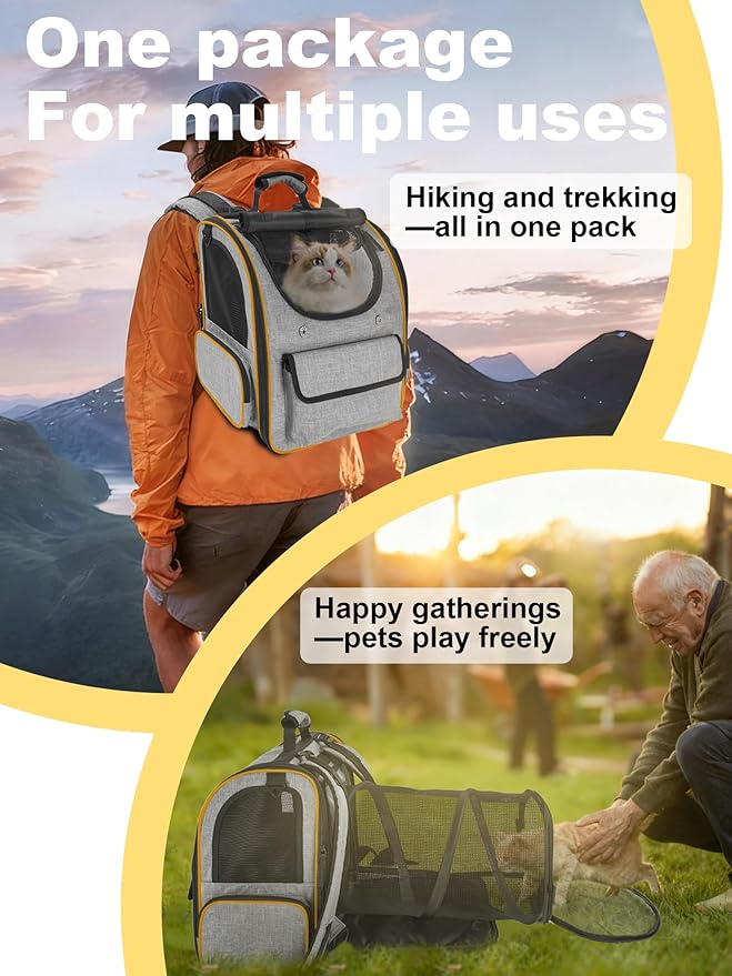 Expandable Cat Carriers for Cats and Small Dogs, Travel Bag - Image 6