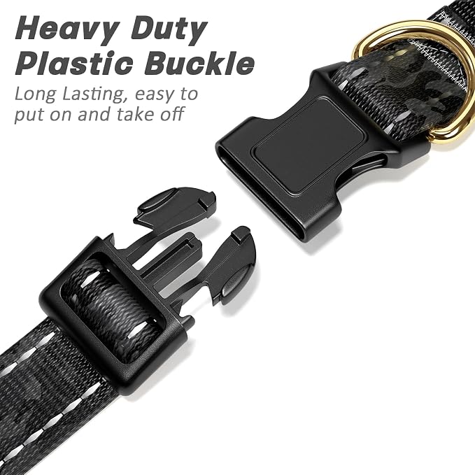 Reflective Dog Collar for Small Dogs Cats, Cute Camouflage Adjustable - Image 4