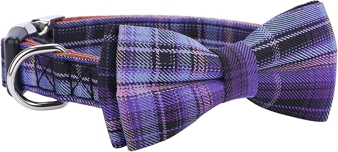 Faleela Soft &Comfy Bowtie Dog Collar, Detachable and Adjustable Bow Tie Collar - Image 3