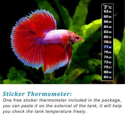 PULACO 50Watt Aquarium Heater for 6-15 Gallon Fish Tank, Adjustable Submersible - Image 6
