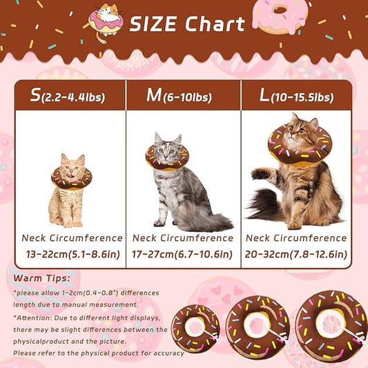 Cat Cone Collar Soft, Adjustable Cat Recovery Collars Spay Cone to Stop Licking - Image 2
