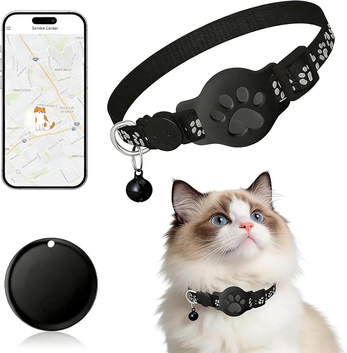 Pet Tracker, GPS Collar for Cats Smart tag, Waterproof Compatible by SimpleConvenientEfficie