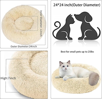 Nisrada Cat Beds for Indoor Cats, 24 Inch Dog Bed for Small Melium Large Dogs - Image 5