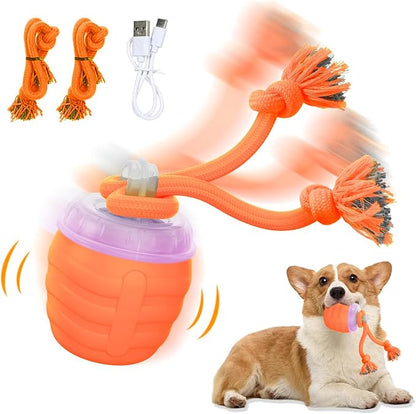 Interactive Dog Toy, Motion Activated Rolling Squeaky Ball by Huimpet