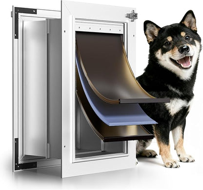 3-Flap Insulated Aluminum Doggy Door by PETCOMING