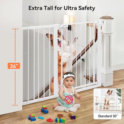 COMOMY 36" Extra Tall Baby Gate - Image 2