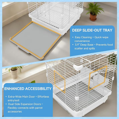 Small Bird Cage for Parakeets, Budgies & Canaries and More Small Birds - Image 6