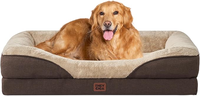 EHEYCIGA Orthopedic XL Dog Bed for Large Sized Dog, Waterproof Liner & Washable by EHEYCIGA