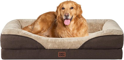 EHEYCIGA Orthopedic XL Dog Bed for Large Sized Dog, Waterproof Liner & Washable by EHEYCIGA