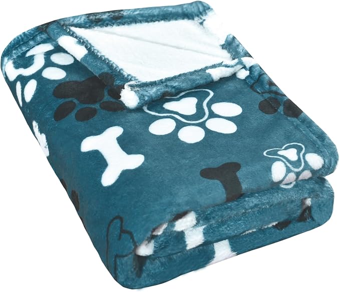 Dog Blanket, Super Soft Fluffy Premium Fleece Pet Puppy Blanket by AHOOCUSTOM