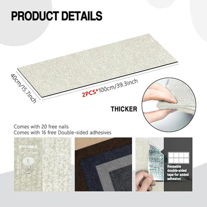2Pack Total 78.7"x15.8" Cat Scratch Mat - Image 2