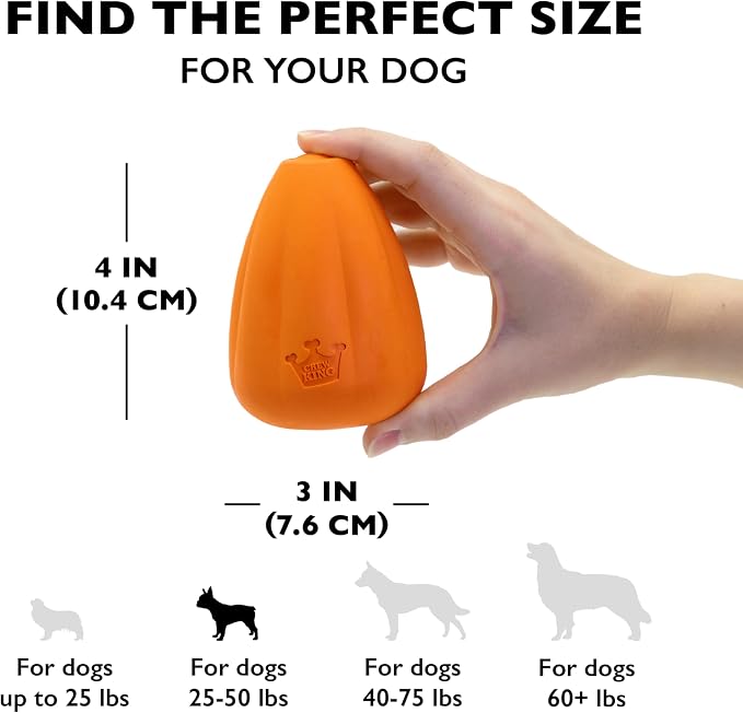 Chew King by Mammoth Premium Treat Dog Toy, Extremely Durable Natural Rubber Toy - Image 4