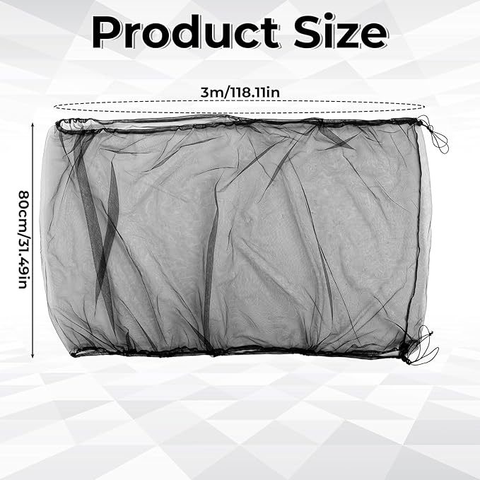 Large Bird Cage Cover Bird Cage Seed Catcher 118 x 31 Inches Adjustable Elastic - Image 2