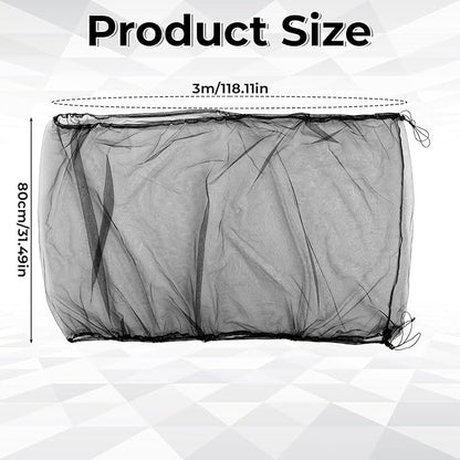 Large Bird Cage Cover Bird Cage Seed Catcher 118 x 31 Inches Adjustable Elastic - Image 2