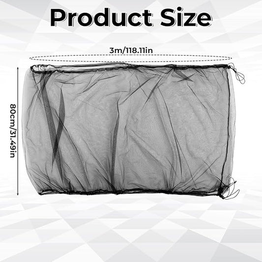 Large Bird Cage Cover Bird Cage Seed Catcher 118 x 31 Inches Adjustable Elastic - Image 2