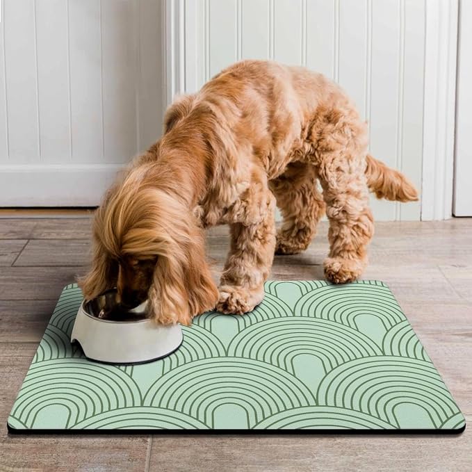 Dog Food Mats for Floors Absorbent, Pet Cat Food Mat - Image 7