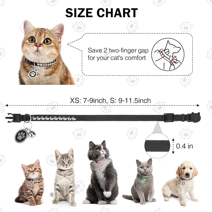 Leather Personalized Breakaway Cat Collar - Image 3