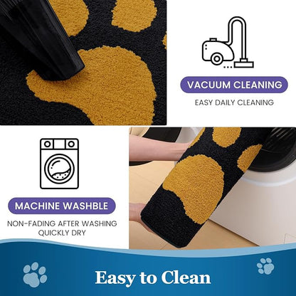Buganda Dog Door Mat for Muddy Paws, Absorbent Dirt Trapper Washable Indoor - Image 7