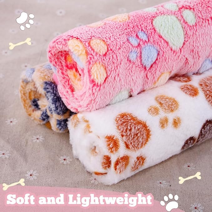 12 Pcs Small Dog Blanket Fleece Puppy Blankets Washable Pet Blankets - Image 5