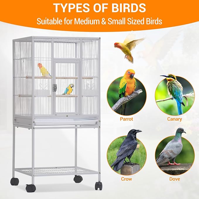 52'' Wrought Iron Birdcage - Image 6