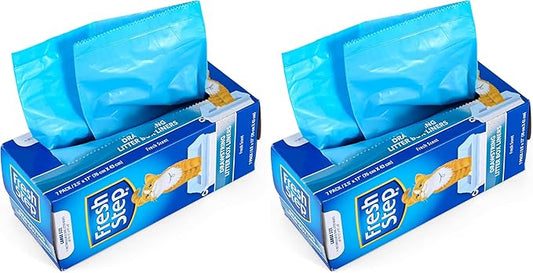Fresh Step Drawstring Cat Litter Box Liners, Fresh Scent by FreshStep