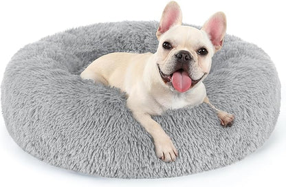 rabbitgoo Dog Bed for Small, 24 inches Machine Washable, Fluffy Donut Pet Bed by rabbitgoo