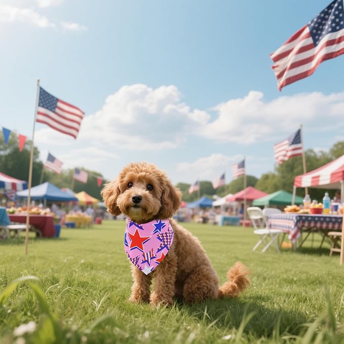30 Pack 4th of July Dog Bandanas Bulk - Image 6