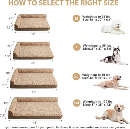 BFPETHOME Orthopedic Dog Beds for Large Dogs-Waterproof Sofa Dog Bed - Image 5