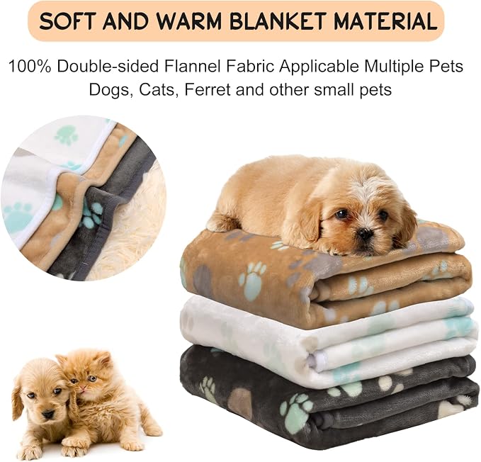 Rezutan Small Dog Blankets 3 Pack - Image 7