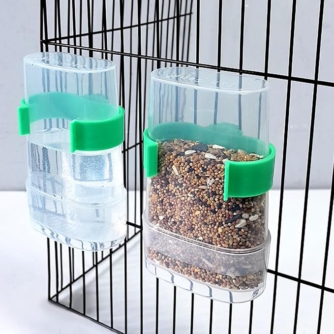 Bird Water Dispenser Parrot Water Feeder Bird Seed Container - Image 6