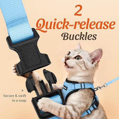 Dooradar Cat Harness and Leash Set, Escape Proof Safe Adjustable Kitten Vest - Image 4