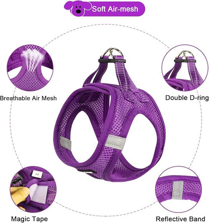 YIMEIS Dog Harness and Leash Set, No Pull Soft Mesh Pet Harness, Reflective - Image 4