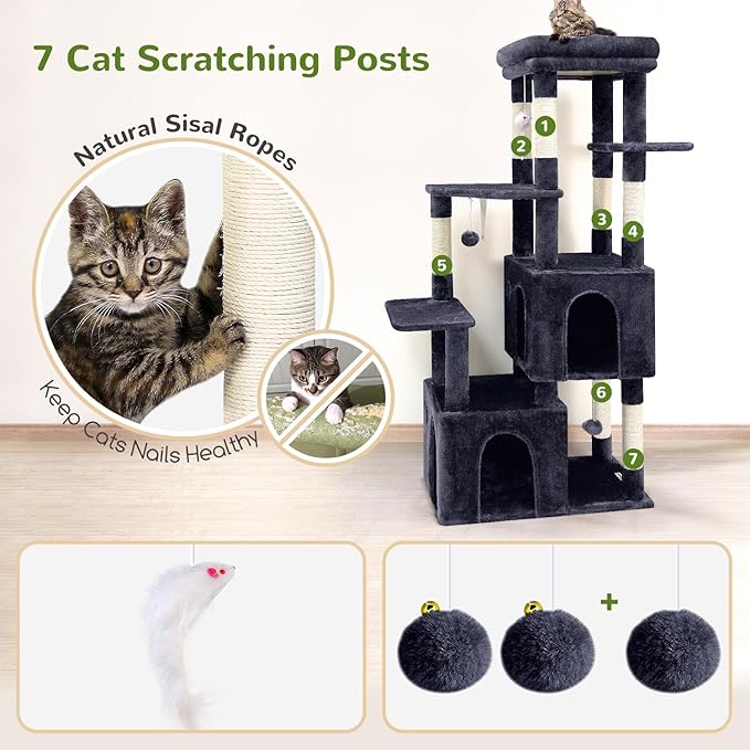 Globlazer Cat Tower for Indoor Cats, Heavy Duty Cat Trees for Large Adult Big - Image 4