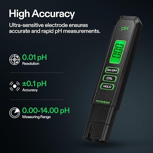 VIVOSUN Digital pH and TDS Meter Kits, 0.01pH High Accuracy Pen Type pH Meter ± - Image 2