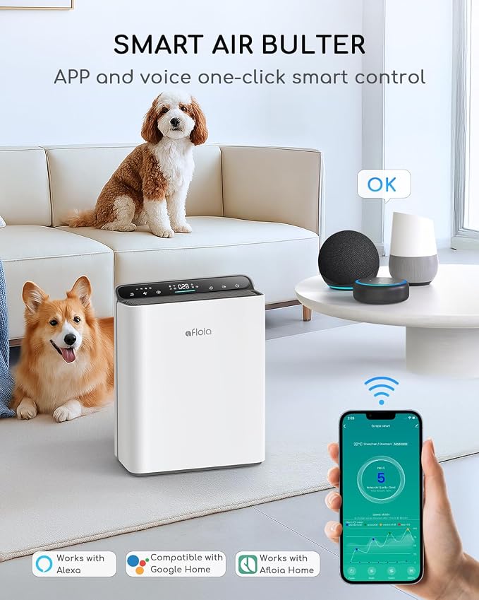 Air Purifier for Home Bedroom Large Room Up to 2000Ft², Smart APP&Voice Control - Image 4