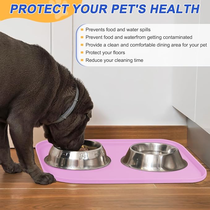 Silicone Pet Feeding Mat with Raised Edge - Image 5