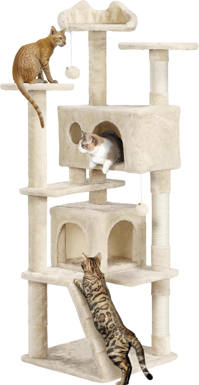 Yaheetech 62in Cat Tree Cat Tower by Yaheetech