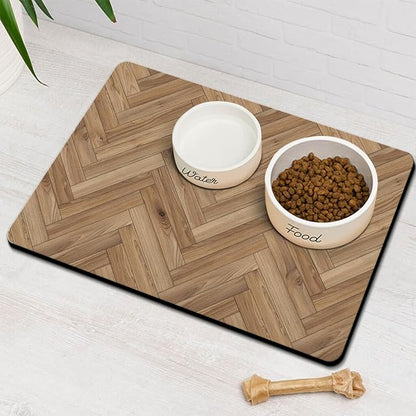 Pet Feeding Mat for Floors Waterproof Dog Mat for Food and Water Absorbent - Image 3