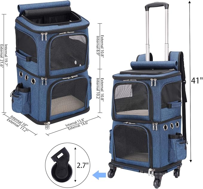 Double-Compartment Pet Carrier Backpack - Image 6