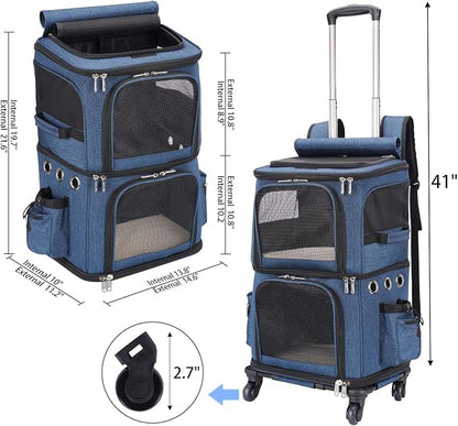 Double-Compartment Pet Carrier Backpack - Image 6