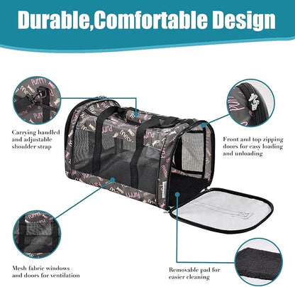 Soft-Sided Kennel Pet Carrier for Small Dogs, Airline Approved Cat Carriers Dog - Image 2