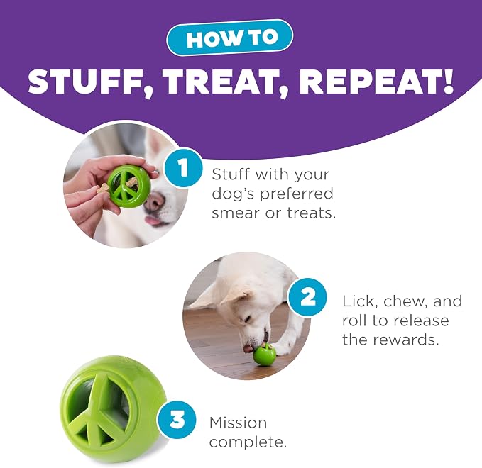 Outward Hound Nooks Peace Interactive Durable Treat-Dispensing Dog Toy - Image 5