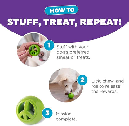 Outward Hound Nooks Peace Interactive Durable Treat-Dispensing Dog Toy - Image 5