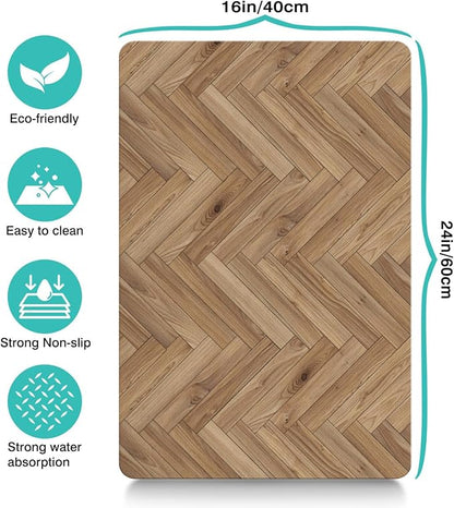 Pet Feeding Mat for Floors Waterproof Dog Mat for Food and Water Absorbent - Image 5