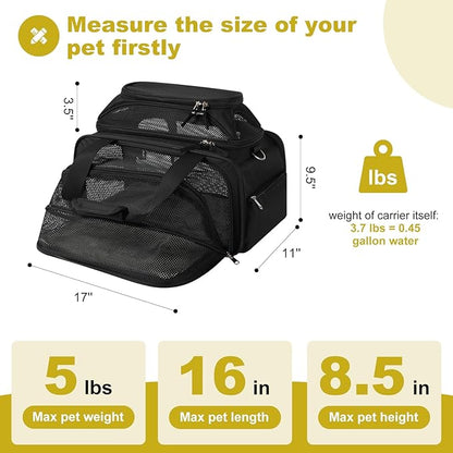 17x11x9.5 Alaska Hawaiian Southwest Airline Approved top and 1 Side Expandable - Image 3