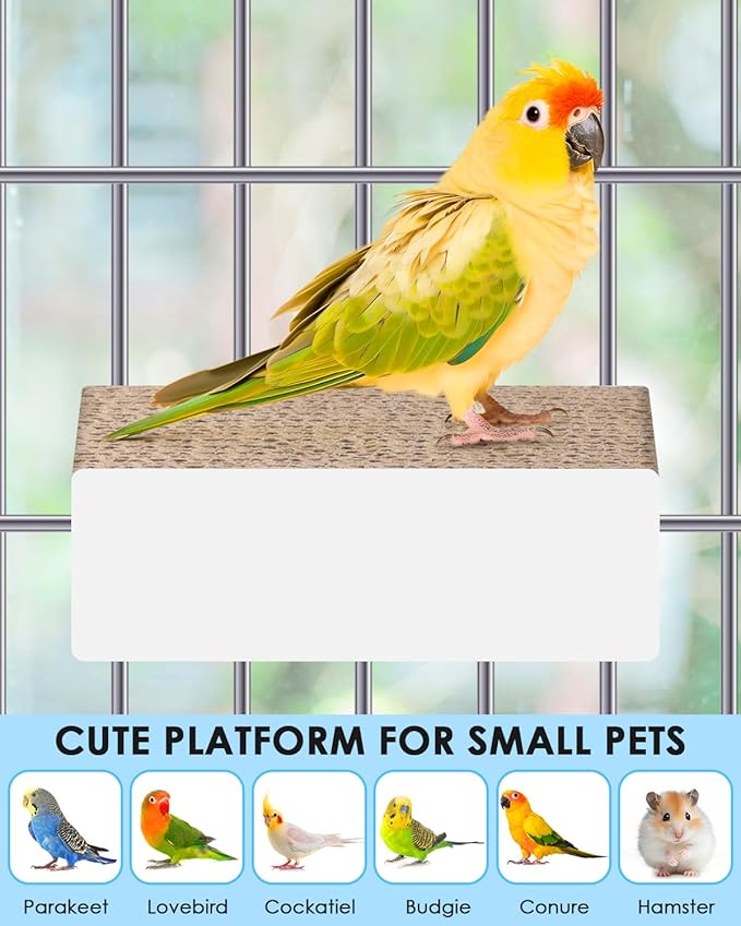 KATUMO Conure Toys, 4.7 Inch Cockatiel Foraging Shredder Chewing Toys Parakeet - Image 7