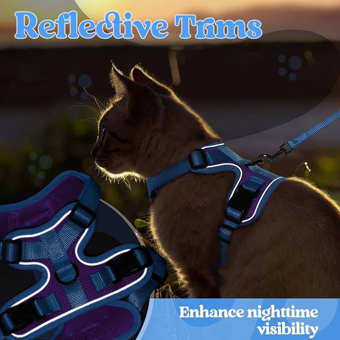 rabbitgoo Cat Harness and Leash Set, Escape Proof Soft Adjustable Vest Harnesses - Image 7