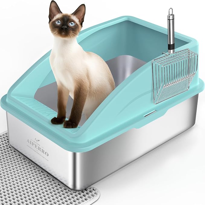 Stainless Steel Litter Box | XL Enclosed Cat Litter Boxs - Image 8