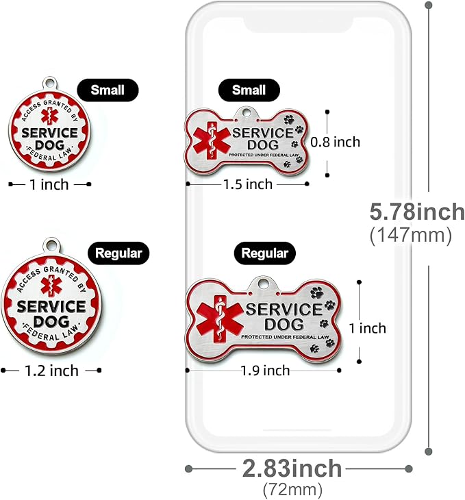Engraved Personalized Service Dog Tag - Image 5