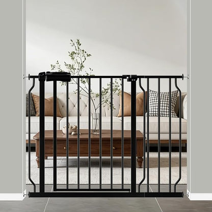 WAOWAO Baby Gate 38.58-43.31" Extra Wide Pressure Mounted Walk Through Swing by WAOWAOBABYSAFETYPRODUCTS